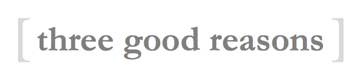 Three Good Reasons logo